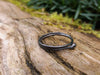 Black Tiny tendril ring size O