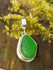 Green sea glass pendant