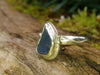 Cobalt Blue Teardrop Seaglass Ring tendril detail
