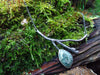 silver seaweed seapod necklace