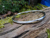 Sterling silver winding tendril bangle