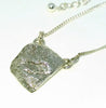 Sterling silver rock textured necklace