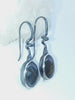 silver tendril drop earrings