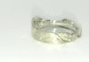 Sterling silver hand carved mountain ring