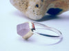 Dainty rose quartz ring