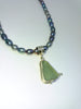 Sterling silver pendant with seaglass from Black Sands Aberdour