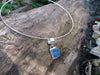 Sterling silver and Raw Lapis pendant