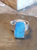 Rockface Sterling Silver and Raw Lapis Ring