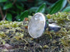 Sterling silver and rutilated quartz ring