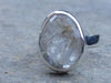 Sterling silver and rutilated quartz ring