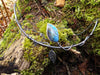 Labradorite tendril leaf necklace