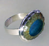Sterling silver rockpools ring