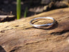 sterling silver wound stacking ring