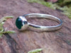Green Agate Sterling Silver Stacking Ring