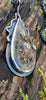 Sterling silver pendant with Java moss agate stone which looks like a little underwater coral reef sceen.