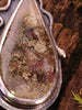 Sterling silver pendant with Java moss agate stone which looks like a little underwater coral reef sceen.