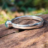 Sterling Silver and Moss Agate stacker