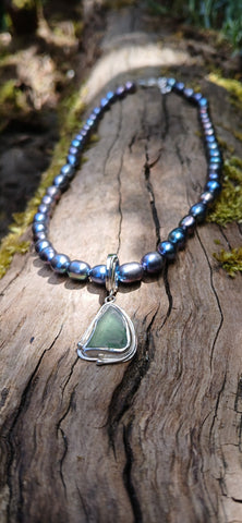 Green Pittenweem Seaglass Pendant