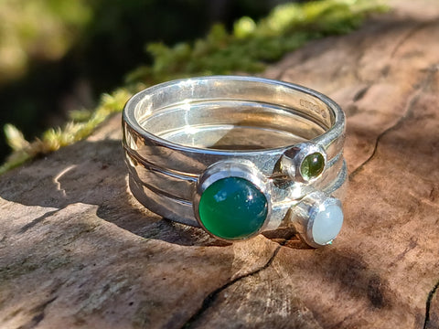 Green Stones Stacking Set