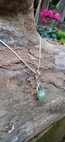 Flourite Stirrup Pendant