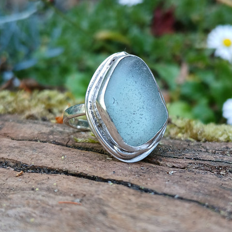 Seafoam Seaglass Ring
