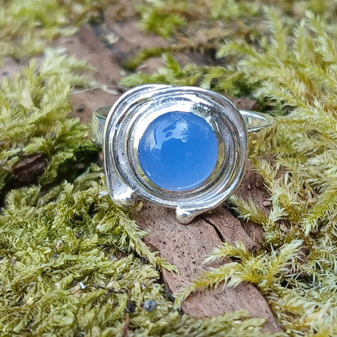 Blue Onyx Seaweed Ring