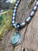 Moss agate Hag Pendant