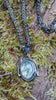 Moss agate Hag Pendant