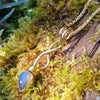 Small Gold Tendril Bud Pendant