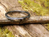 tiny black silver ring