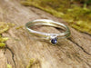 Tiny wound and Iolite ring set
