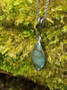 Labradorite bud drop pendant