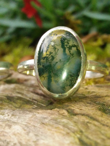 Moss Agate Ring