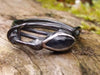 Oxidised Silver Tendril Leaf Ring with Labradorite
