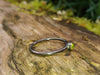 Oxidised silver and peridot ring 