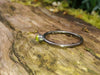 Oxidised silver and peridot ring 