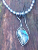 Labradorite tendril drop pendant