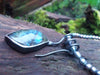 Labradorite tendril drop pendant