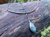Labradorite Twig and Leaf pendant