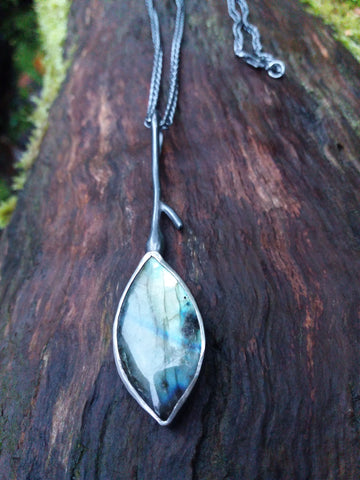 Twig and Leaf Pendant