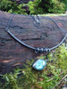 Labradorite tendril pendant