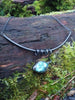 Labradorite tendril pendant