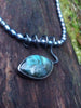 Labradorite tendril pendant