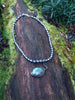 Labradorite tendril pendant