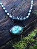 Labradorite tendril pendant