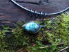 Labradorite tendril pendant