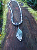 Labradorite tendril pendant