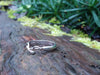 Sterling silver tendril top ring