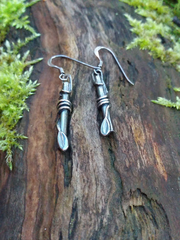 Leaf Wound Drop Earrings