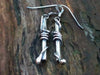sterling silver twisted tendril drop earrings